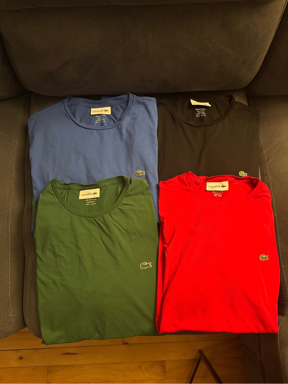 Lot of Lacoste Men's Crew Neck T-Shirt XL
